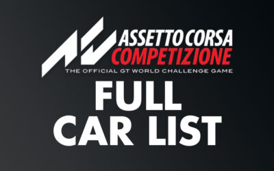 Assetto Corsa Competizione Full Car List | Updated Feb 2021