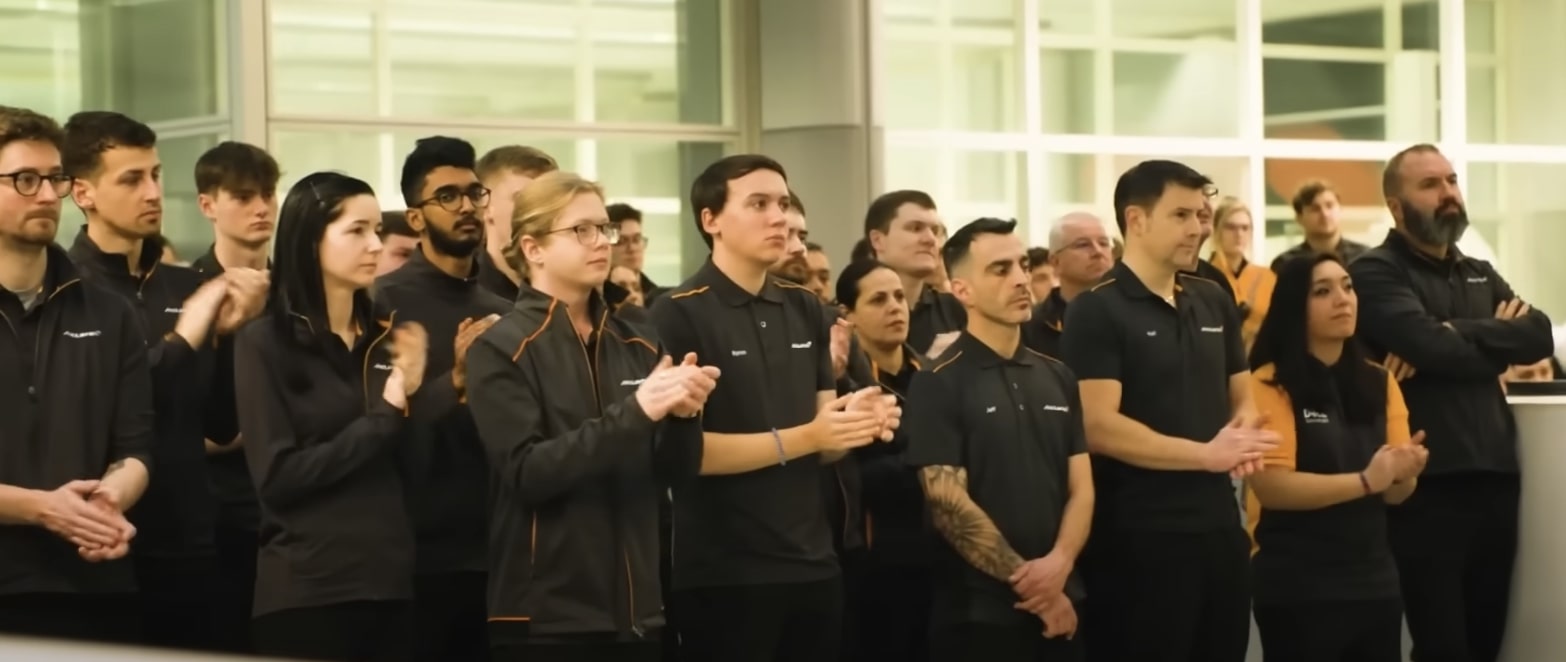 McLaren engineers