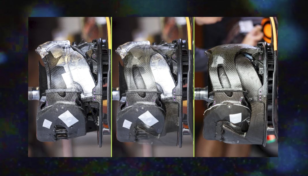 Mclaren wheel hub closeup