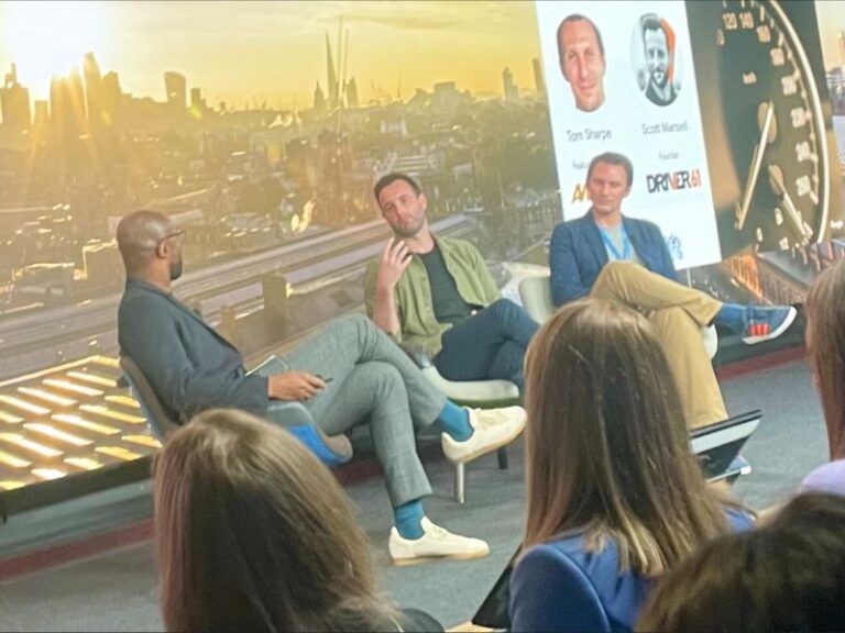 Scott Mansell on a panel at YouTube London, King’s Cross